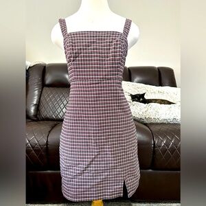 Hollister Plaid Bodycon Mini jumper dress - Small